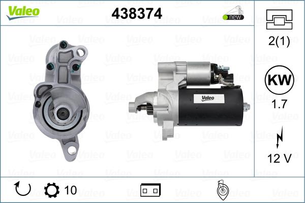 Valeo 438374 - Motorino d'avviamento autozon.pro