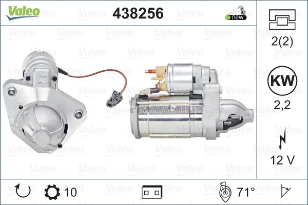 Valeo 438256 - Motorino d'avviamento autozon.pro