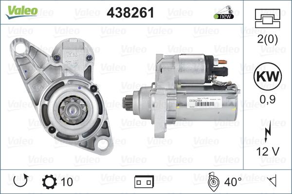 Valeo 438261 - Motorino d'avviamento autozon.pro