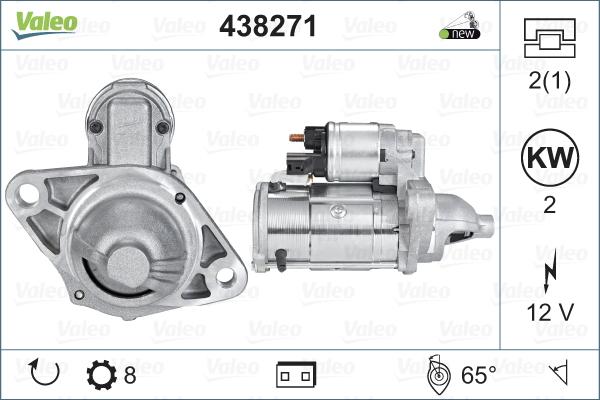 Valeo 438271 - Motorino d'avviamento autozon.pro