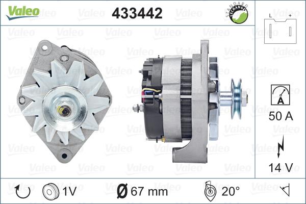 Valeo 433442 - Alternatore autozon.pro