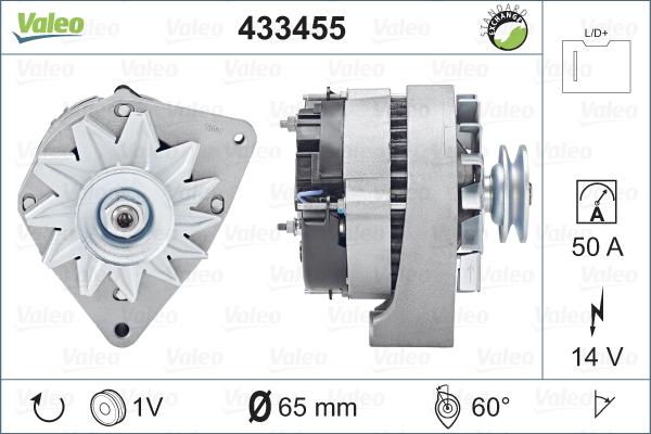 Valeo 433455 - Alternatore autozon.pro