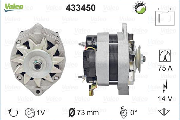 Valeo 433450 - Alternatore autozon.pro