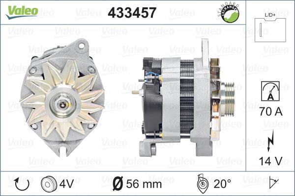 Valeo 433457 - Alternatore autozon.pro