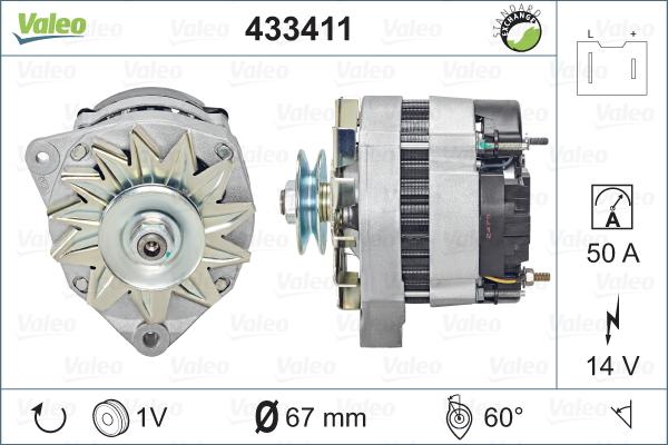 Valeo 433411 - Alternatore autozon.pro