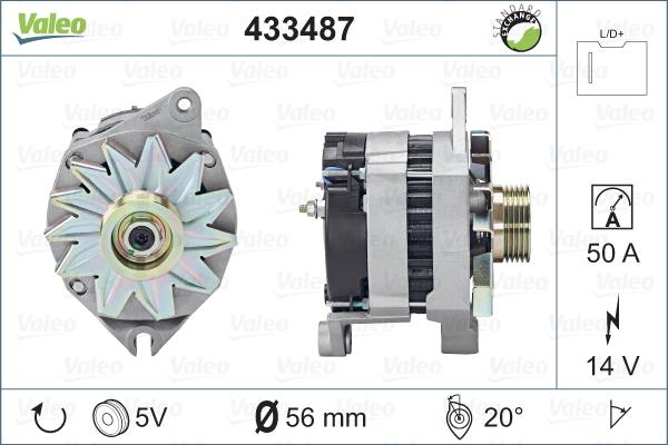 Valeo 433487 - Alternatore autozon.pro