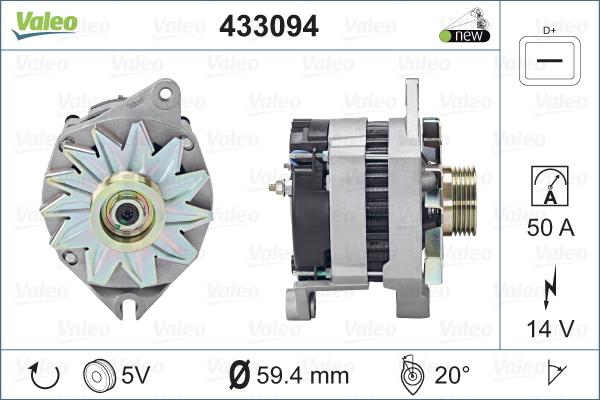 Valeo 433094 - Alternatore autozon.pro