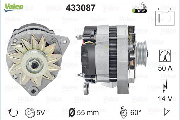 Valeo 433087 - Alternatore autozon.pro