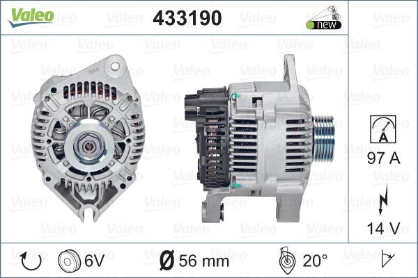 Valeo 433190 - Alternatore autozon.pro