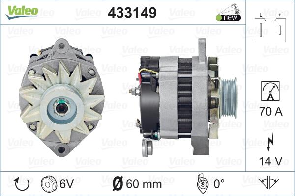 Valeo 433149 - Alternatore autozon.pro