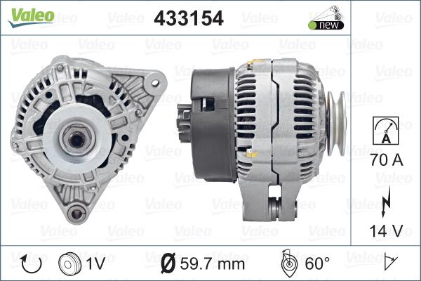 Valeo 433154 - Alternatore autozon.pro