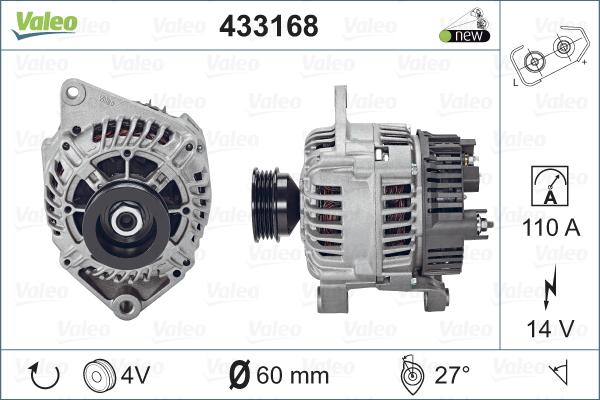 Valeo 433168 - Alternatore autozon.pro