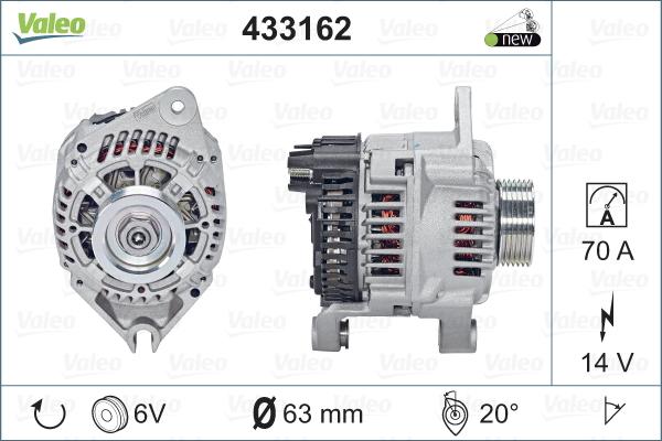 Valeo 433162 - Alternatore autozon.pro