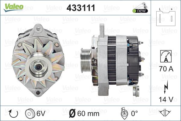 Valeo 433111 - Alternatore autozon.pro