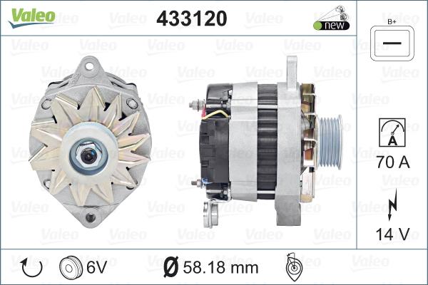 Valeo 433120 - Alternatore autozon.pro