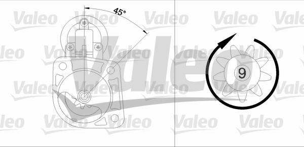 Valeo 433349 - Motorino d'avviamento autozon.pro