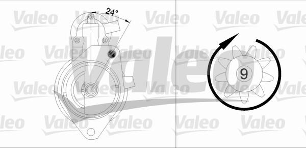 Valeo 433344 - Motorino d'avviamento autozon.pro