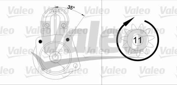 Valeo 433346 - Motorino d'avviamento autozon.pro