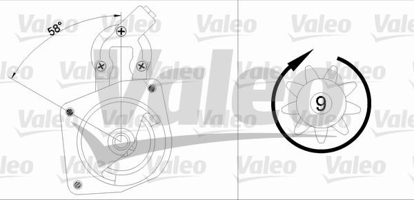 Valeo 433348 - Motorino d'avviamento autozon.pro