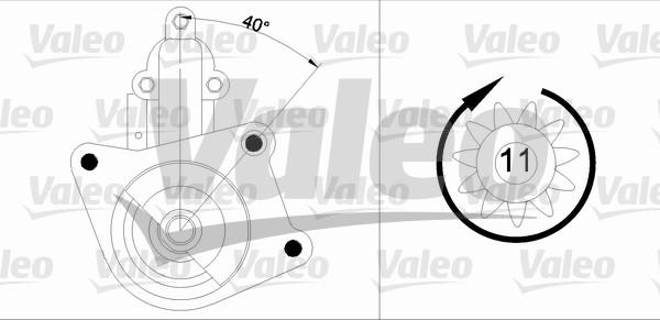 Valeo 433343 - Motorino d'avviamento autozon.pro