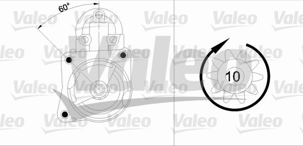 Valeo 433347 - Motorino d'avviamento autozon.pro