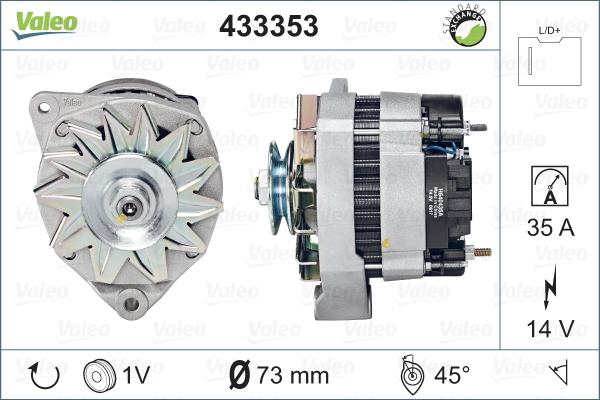 Valeo 433353 - Alternatore autozon.pro