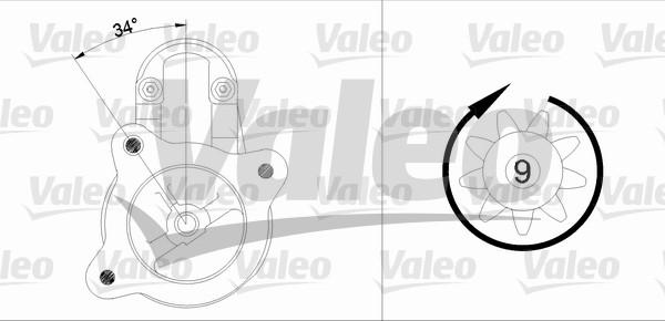 Valeo 433300 - Motorino d'avviamento autozon.pro