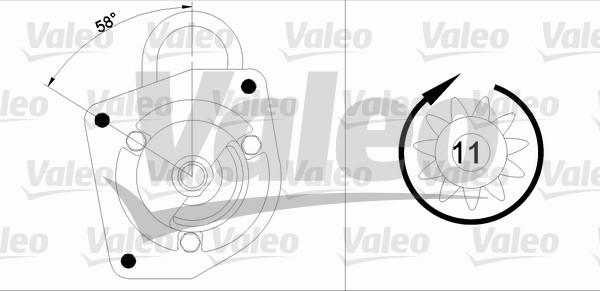 Valeo 433301 - Motorino d'avviamento autozon.pro