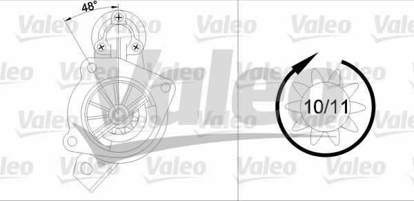 Valeo 433339 - Motorino d'avviamento autozon.pro