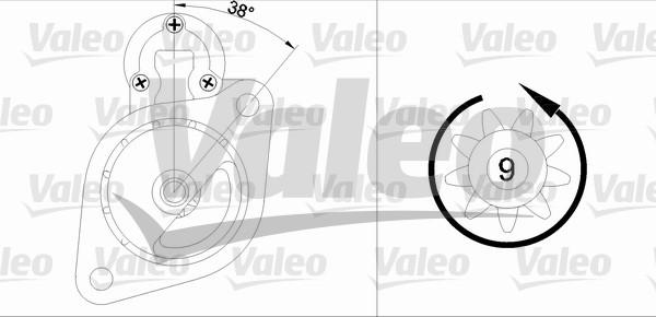 Valeo 433334 - Motorino d'avviamento autozon.pro