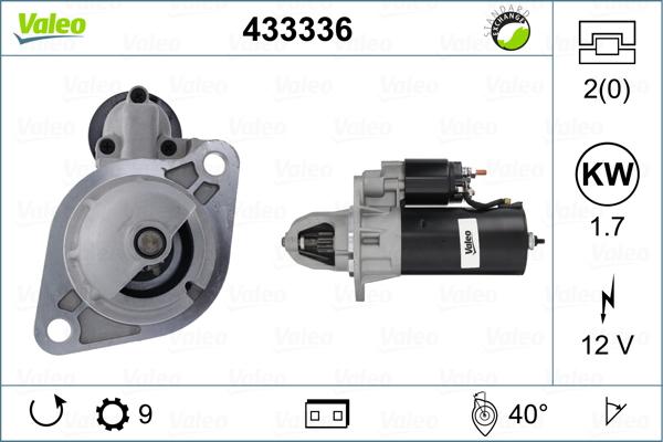 Valeo 433336 - Motorino d'avviamento autozon.pro