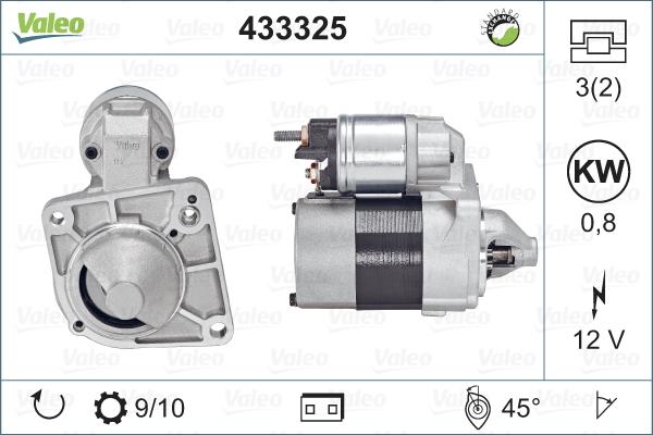 Valeo 433325 - Motorino d'avviamento autozon.pro