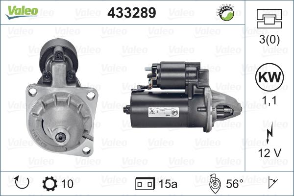 Valeo 433289 - Motorino d'avviamento autozon.pro