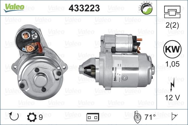 Valeo 433223 - Motorino d'avviamento autozon.pro