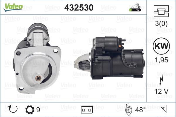 Valeo 432530 - Motorino d'avviamento autozon.pro