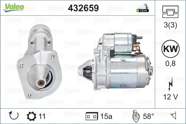 Valeo 432659 - Motorino d'avviamento autozon.pro