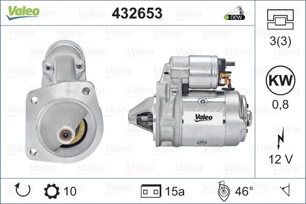 Valeo 432653 - Motorino d'avviamento autozon.pro