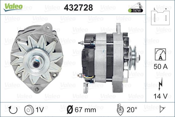 Valeo 432728 - Alternatore autozon.pro