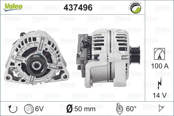 Valeo 437496 - Alternatore autozon.pro