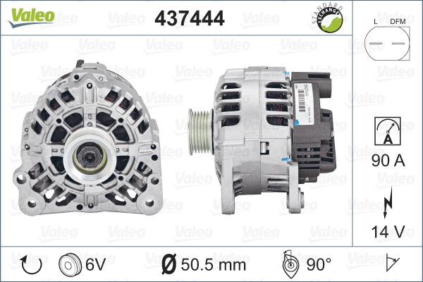 Valeo 437444 - Alternatore autozon.pro