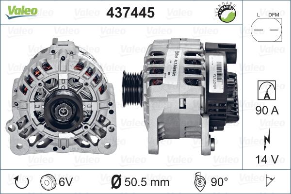 Valeo 437445 - Alternatore autozon.pro