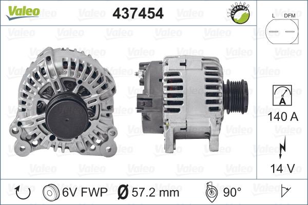 Valeo 437454 - Alternatore autozon.pro