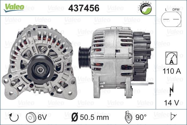 Valeo 437456 - Alternatore autozon.pro