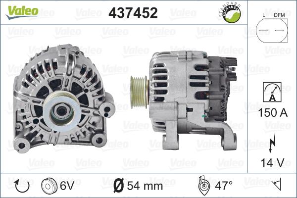 Valeo 437452 - Alternatore autozon.pro