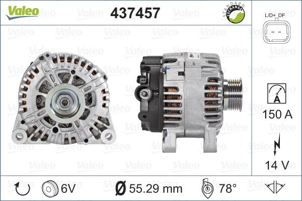 Valeo 437457 - Alternatore autozon.pro