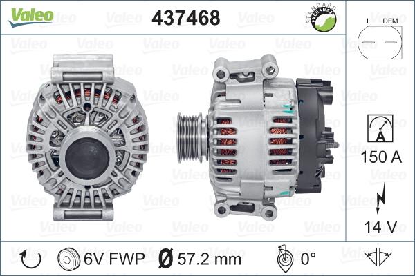 Valeo 437468 - Alternatore autozon.pro