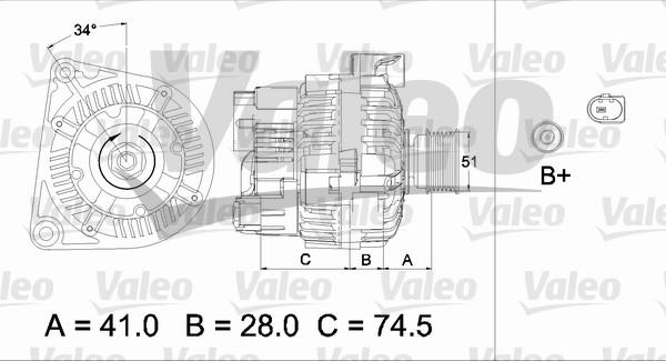 Valeo 437463 - Alternatore autozon.pro