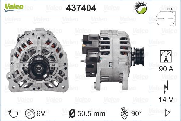 Valeo 437404 - Alternatore autozon.pro