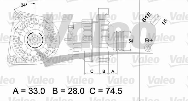 Valeo 437406 - Alternatore autozon.pro