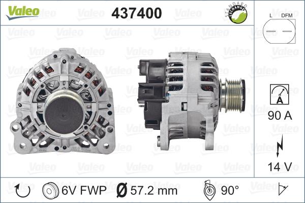 Valeo 437400 - Alternatore autozon.pro